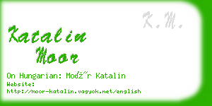 katalin moor business card